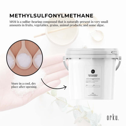 3Kg MSM Powder/Crystals - 99% Pure Methylsulfonylmethane, Odourless, Pharmaceutical Grade, Resealable Tub