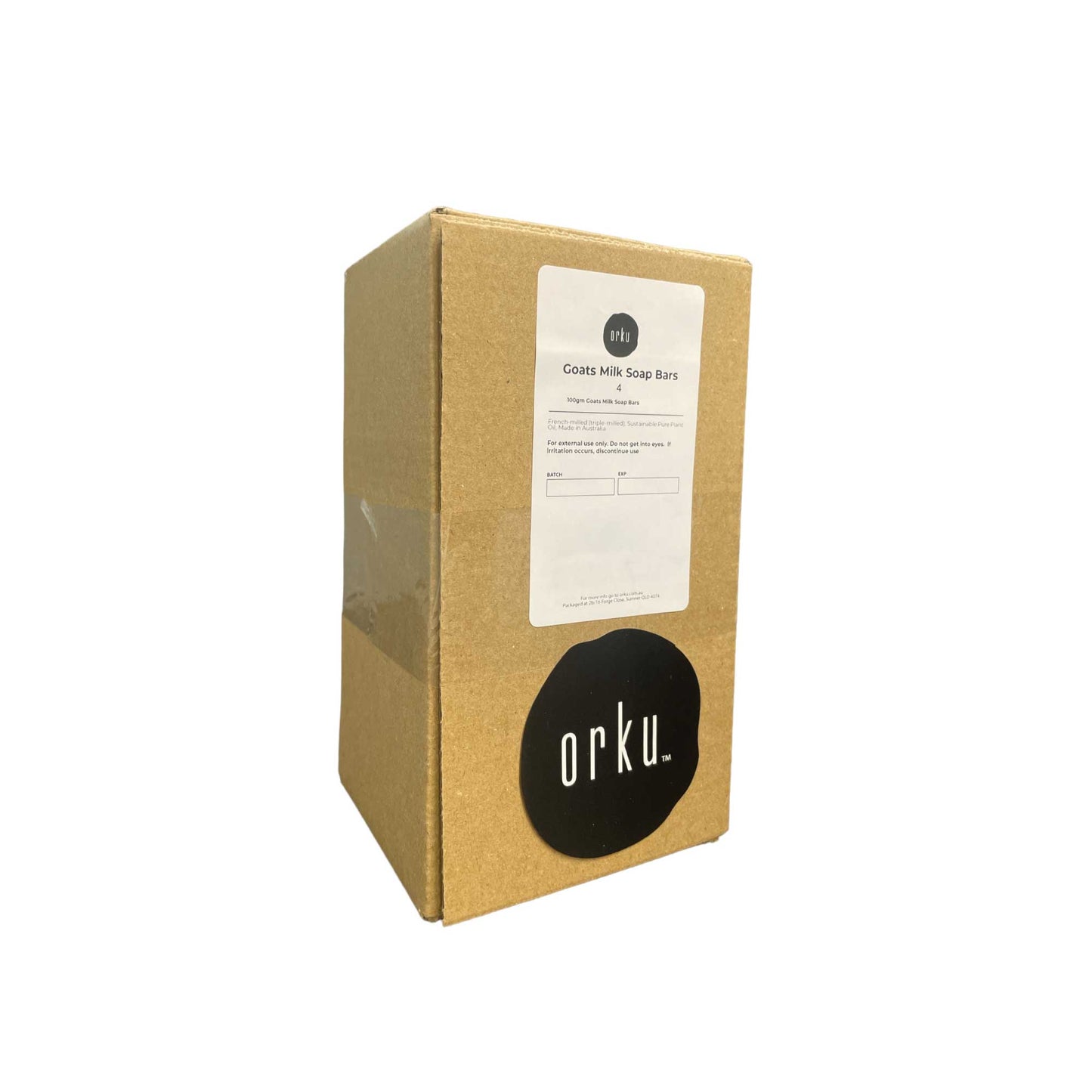 Australian Goats Milk Soap Unscented 4x100g Bars - French Triple Milled, Sensitive Skin