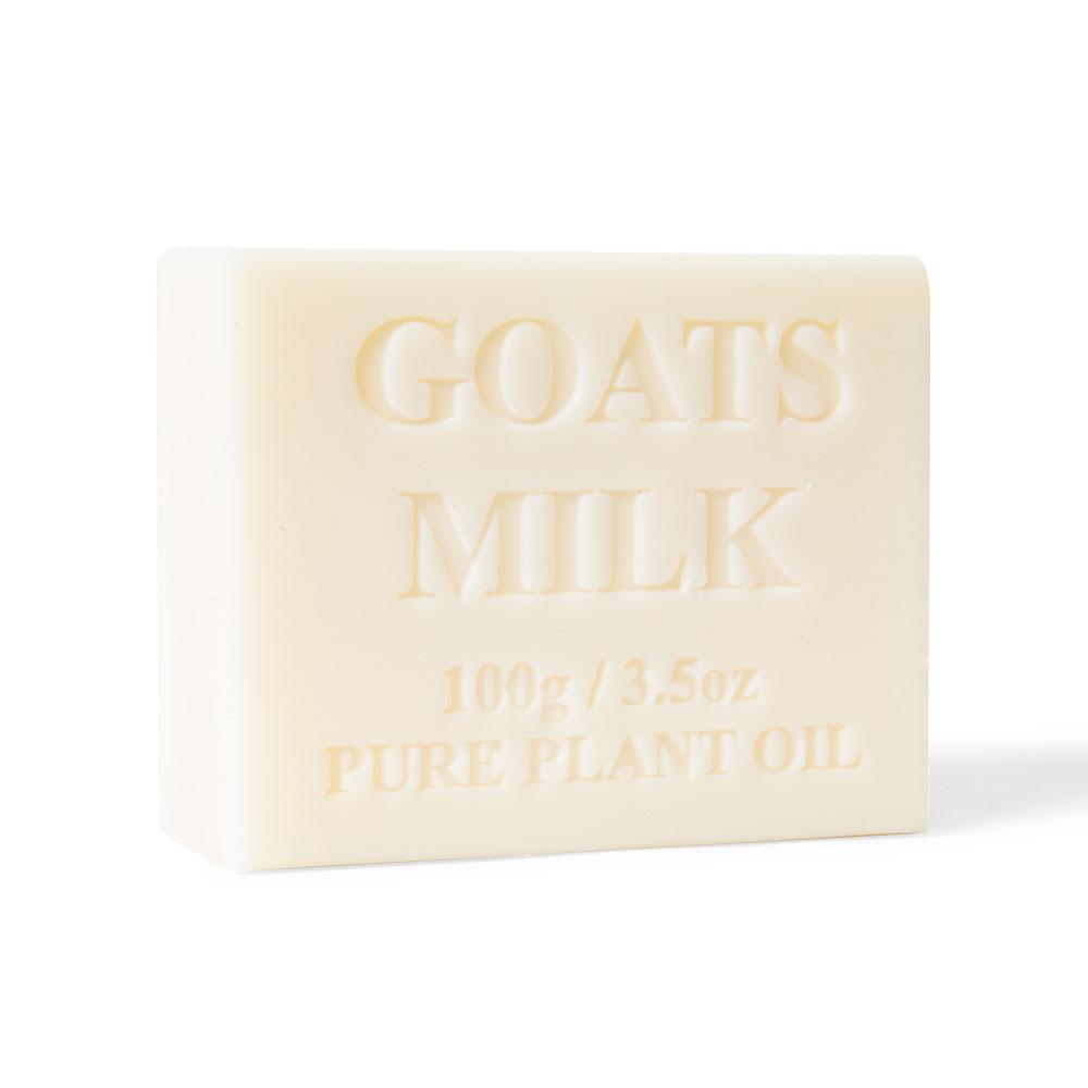 Goat Milk Soap Bars 100g, French Triple-Milled, Creamy Scent, Non-Drying, Made in Australia, 4-Pack