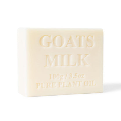 Goat Milk Soap Bars 100g, French Triple-Milled, Creamy Scent, Non-Drying, Made in Australia, 4-Pack