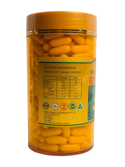 Costar Royal Jelly 1450mg 365 Capsules - B Complex, Vitamins A, C, D, E, Made in Australia