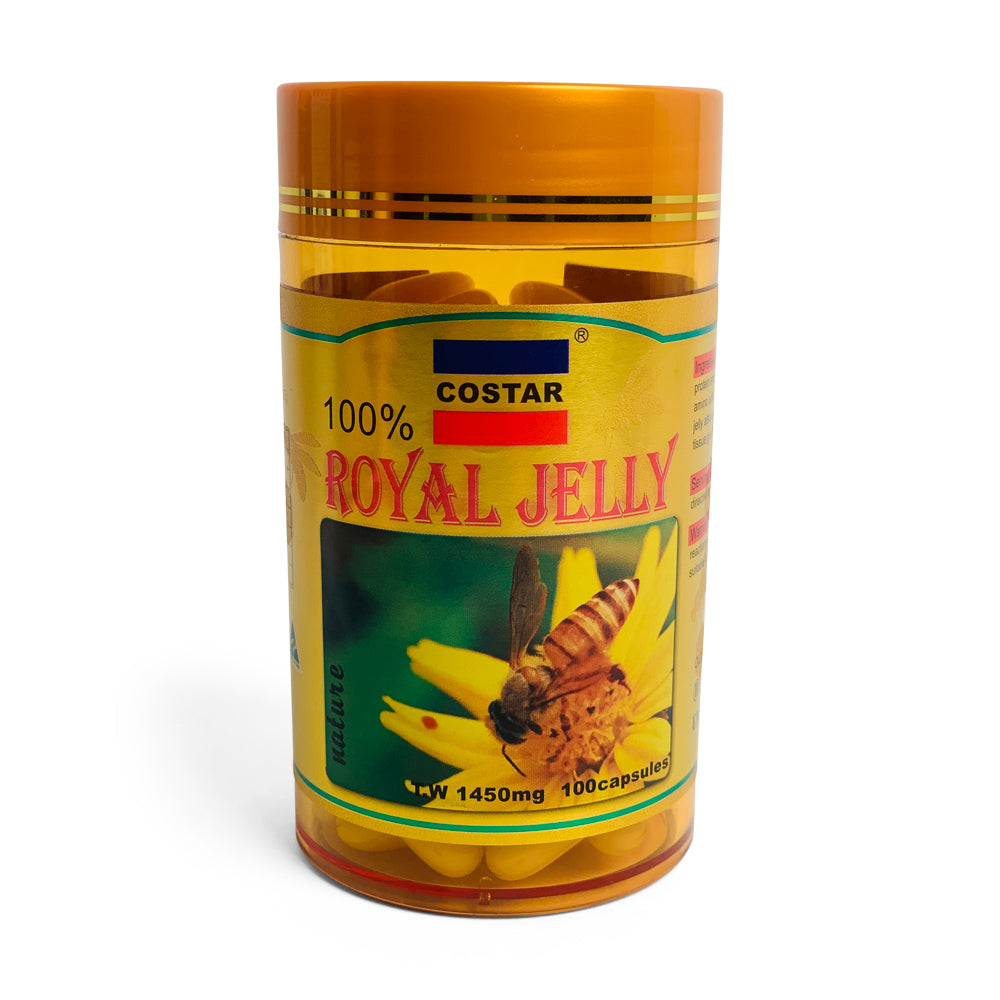 Costar Royal Jelly 1450mg 100 Capsules - Rich in B Vitamins, Made in Australia, ARTG ID 194772