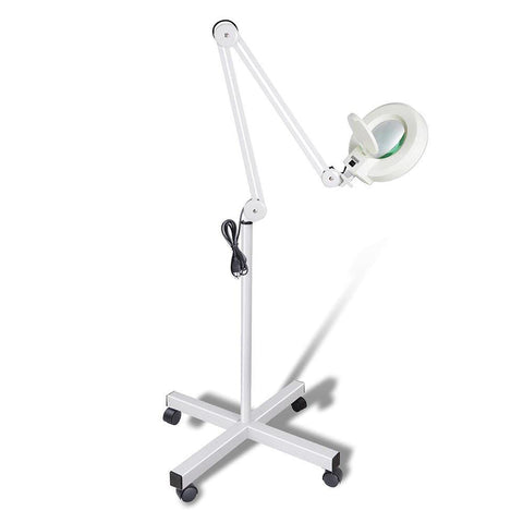 5x Magnifying Lamp Fluorescent Salon Light Glass Beauty Floor Stand Magnifier - Auzzistore