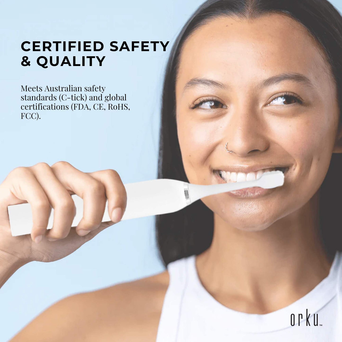 Bewellaero Smart Sonic Electric Toothbrush AOE03 - USB Rechargeable, 5 Modes, 2 Heads, IPX7 Waterproof