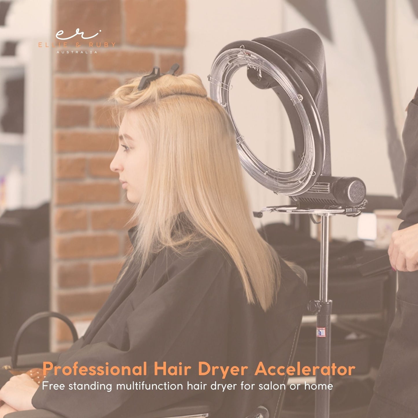 YC-106 Hair Dryer Accelerator with 360˚ Rotating Halo, Adjustable Height, 6 Modes, 900-1000W