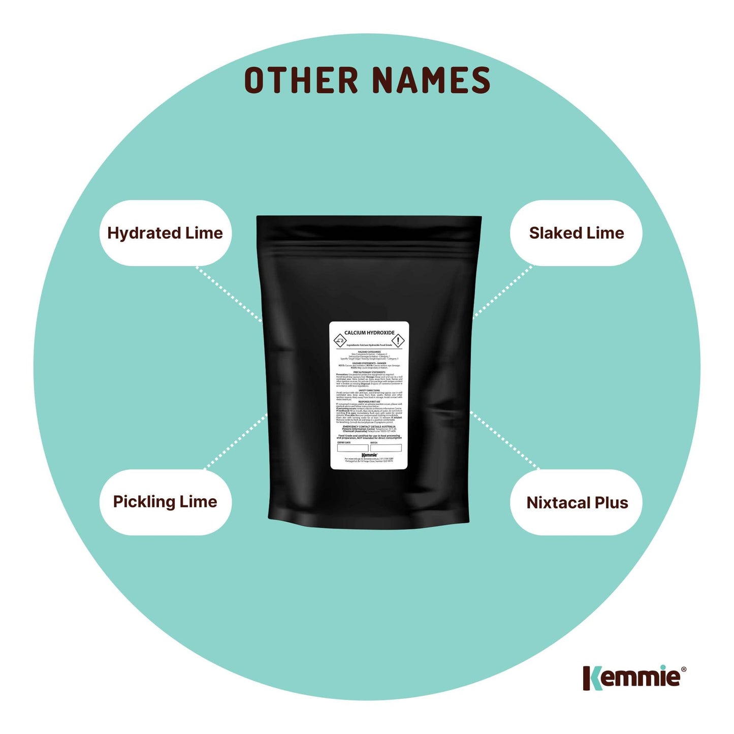 Food Grade Calcium Hydroxide Powder 400g - FCC Hydrated Slaked Lime for Pickling & Corn Tortillas
