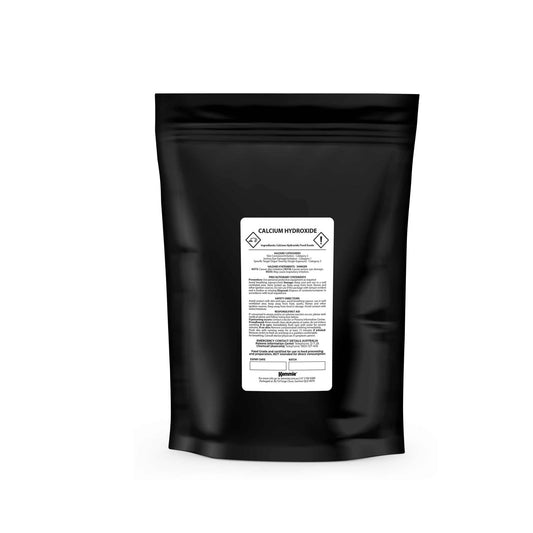 1Kg Food Grade Calcium Hydroxide Powder - FCC Hydrated Slaked Lime, 95% Purity, Ca(OH)2, Resealable Bag