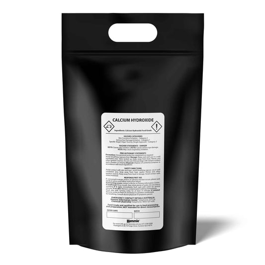 5Kg Food Grade Calcium Hydroxide Powder - FCC Hydrated Slaked Lime for Pickling & Corn Tortillas