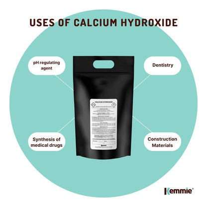 5Kg Food Grade Calcium Hydroxide Powder - FCC Hydrated Slaked Lime for Pickling & Corn Tortillas