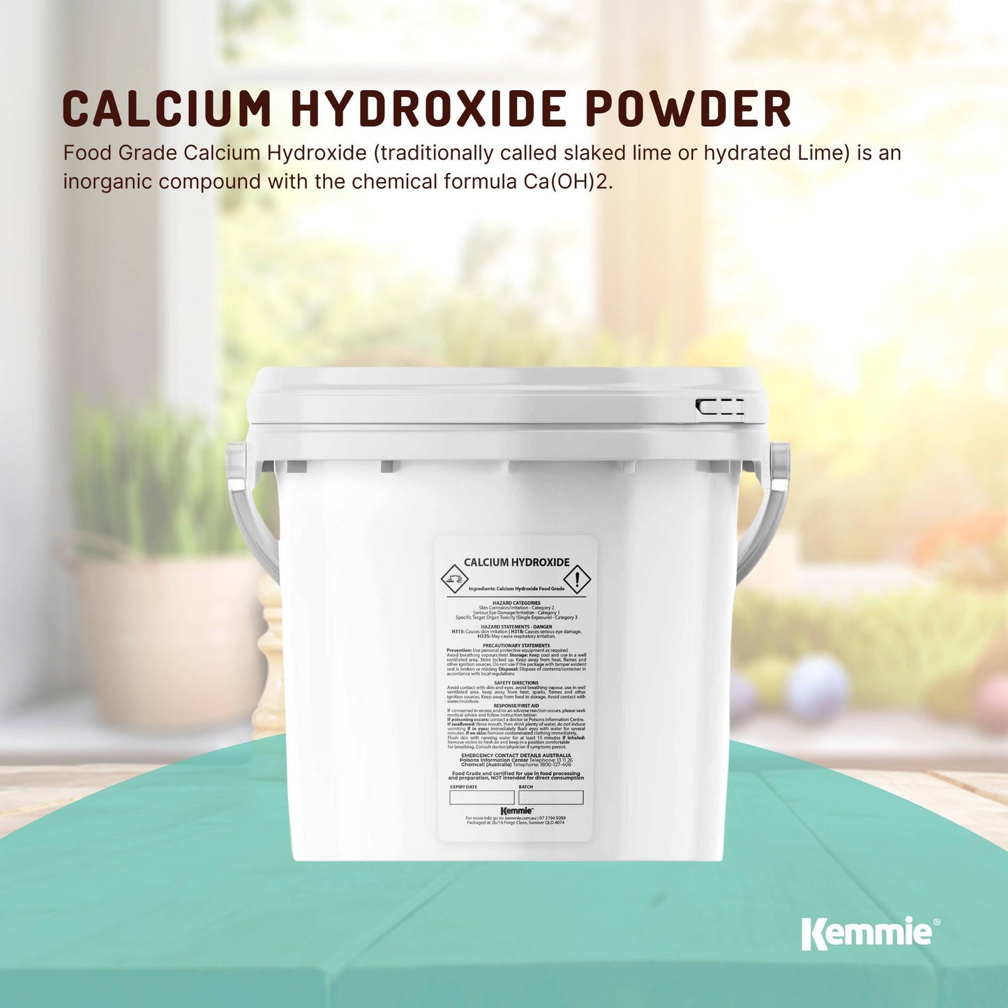 2.5kg Food Grade Calcium Hydroxide Powder FCC Hydrated Slaked Lime Pickling Lime
