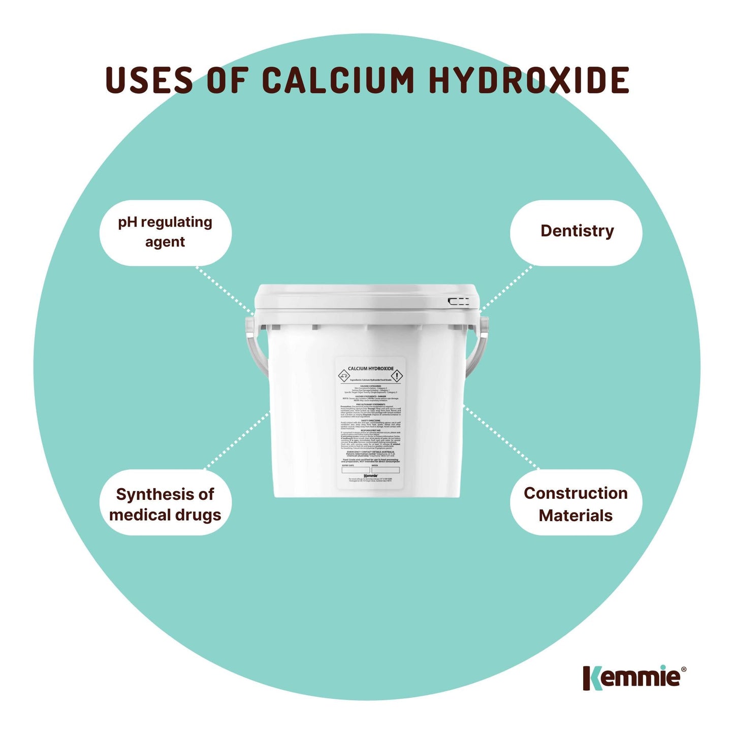 2.5kg Food Grade Calcium Hydroxide Powder FCC Hydrated Slaked Lime Pickling Lime