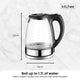 1.7L Electric Glass Kettle LED Blue Light 360 Automatic Cordless Water Boiling Jug – view 7
