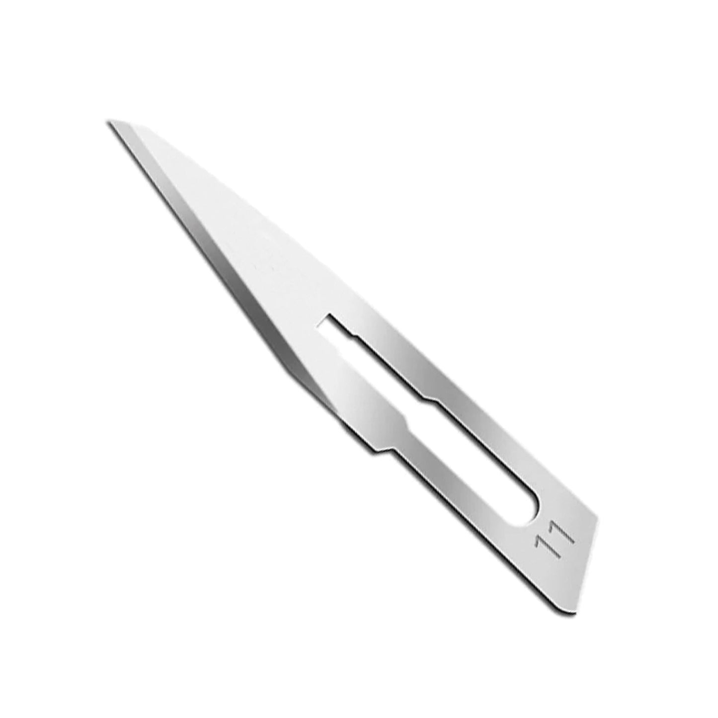 Medsure Surgical Blades Size 11, Sterile Carbon Steel, Disposable, Box of 100, CE 2460 Approved