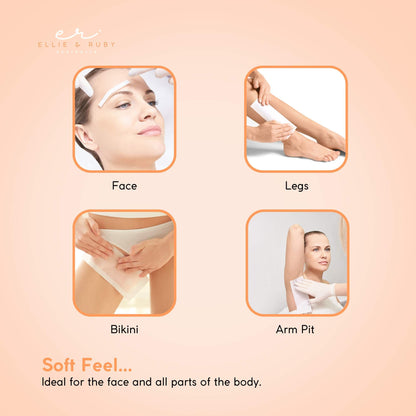 Aloe Vera 400g Soft Wax Hair Removal - Water Soluble, All Skin Types, Resealable Can