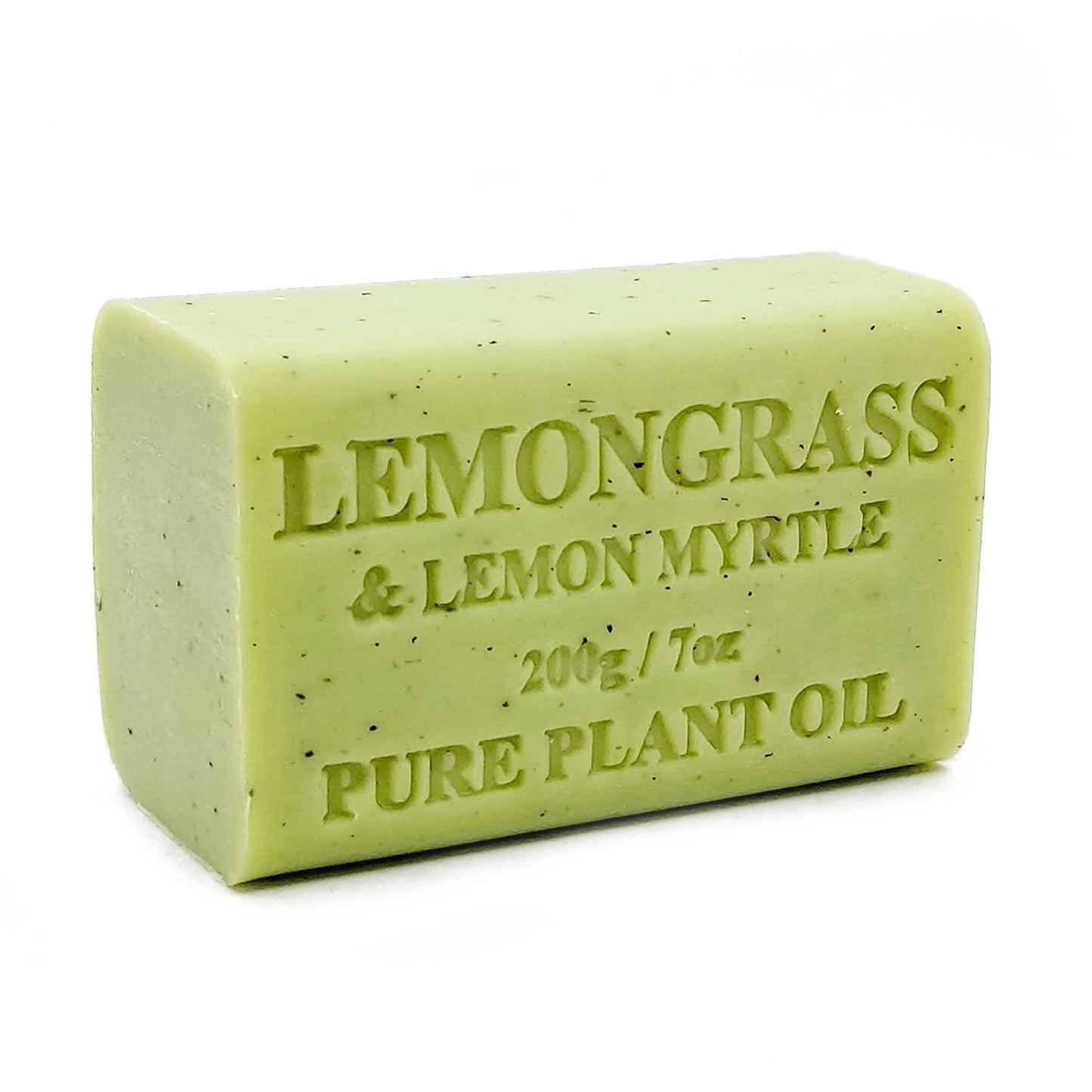 Australian Herbal Lemongrass & Lemon Myrtle Soap 200g - Triple-Milled, Essential Oils, 65 Pack