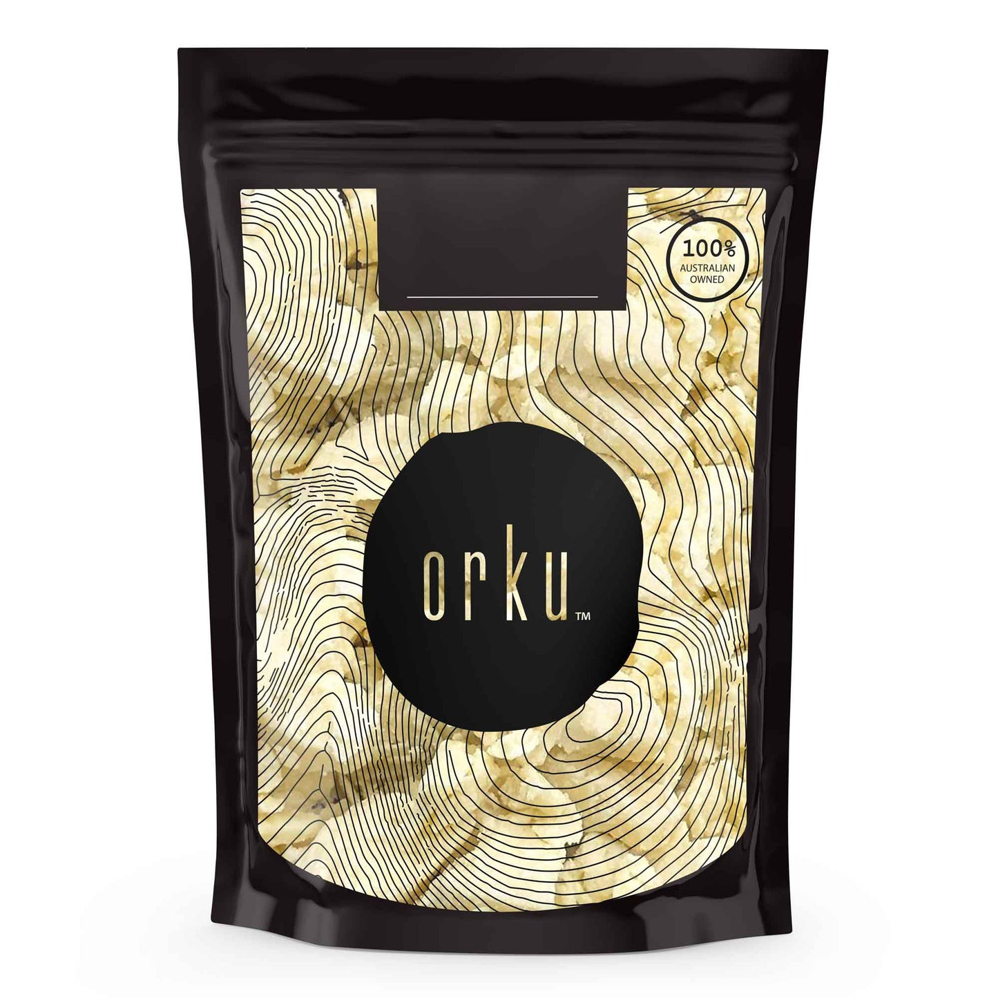 Orku Organic Unrefined Shea Butter 100g - Pure African Karite Chunks for Skin & Hair, Vegan, Cruelty-Free