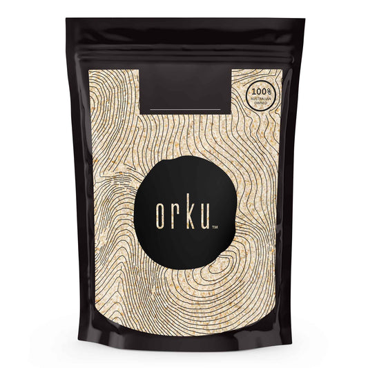 Organic Psyllium Husk 1Kg - 100% Natural Fibre, Ispaghula, India Origin, Resealable Bag