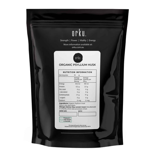 Organic Psyllium Husk 1Kg - 100% Natural Fibre, Ispaghula, India Origin, Resealable Bag – view 2