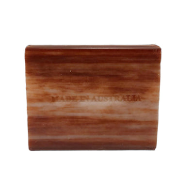 Patchouli Scented Pure Plant Oil Soap Bars 100g, French-Milled, Non-Drying, Made in Australia (4 Pack)