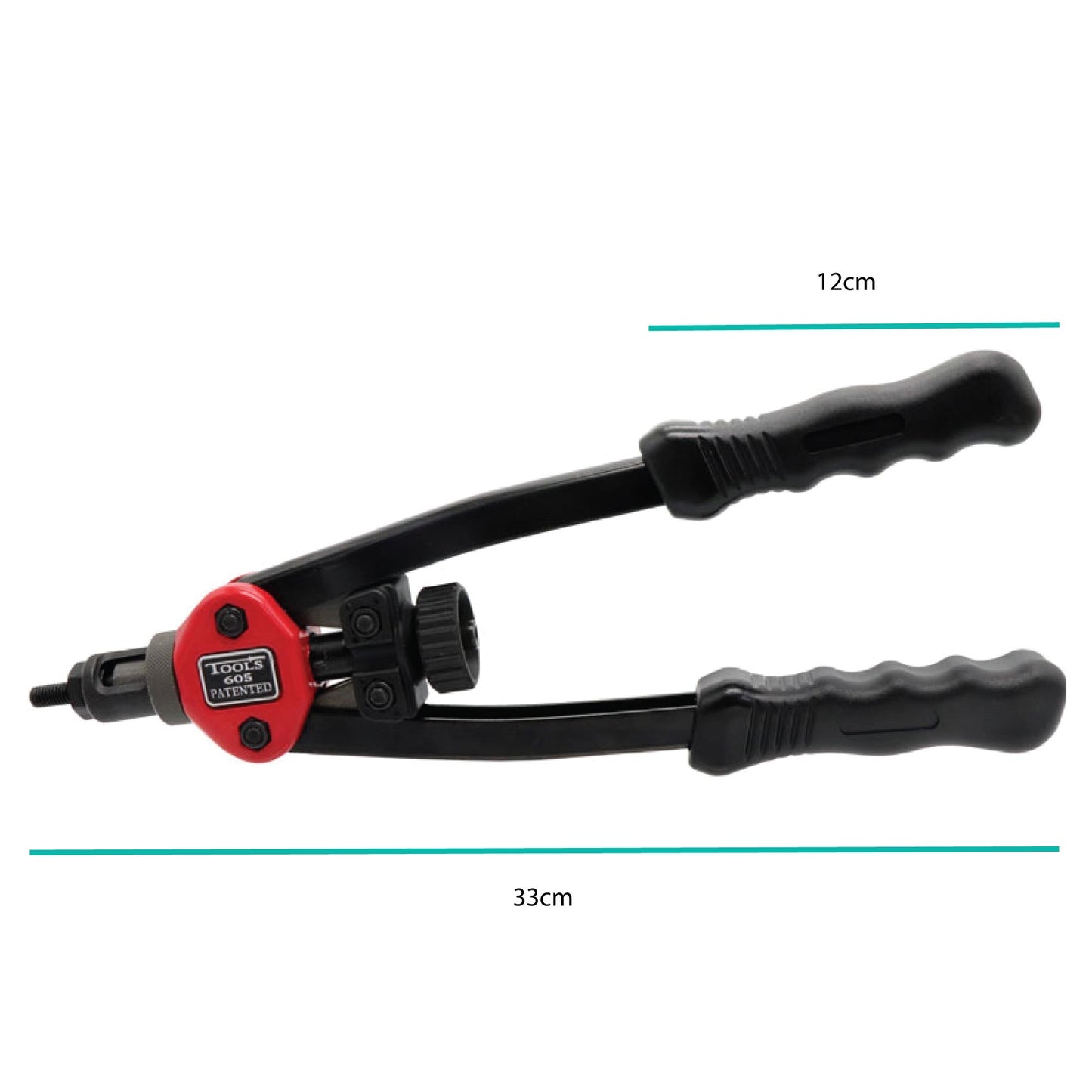 Rivnuts & Riveter Gun Kit 605, 430 Pcs, M3-M12 Mandrels, 13" Alloy Body, Tool Case