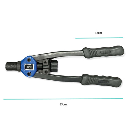 Rivnuts & Riveter Gun Kit 110 Pcs, Model 6013, M3-M12 Mandrels, Chrome-Molybdenum Steel, Ergonomic Handles