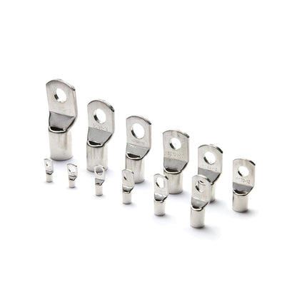 Copper Cable Lugs 240 Pcs Tin-Plated SC6-SC50 Ring Connectors, High Corrosion Resistance, -55 to 100°C