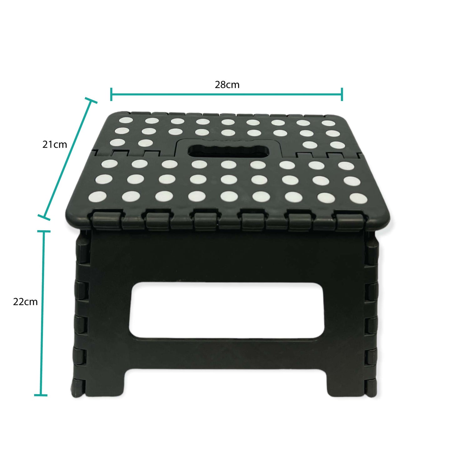 Folding Step Stool 22cm Portable Collapsible Chair, Non-Slip, Random Colour, PP/EVA Plastic