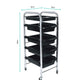 5 Tier Hairdressing Trolley Black 80x40x30 Salon Hair Colour Storage Metal Cart – view 2