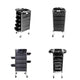5 Drawer Hairdressing Trolley Black 90x30x36cm Hair Salon Beauty Rolling Cart – view 8