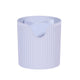4 Slot Makeup Brush Organiser - White Plastic, 12x12x12.5cm, Stylish Design, Easy to Clean