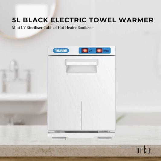 5L White Electric Towel Warmer Mini UV Steriliser Cabinet Hot Heater Sanitiser – view 2