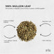 Organic Dried Mullein Leaf 50g - Verbascum Thapsis, 5-8mm, Expectorant, Demulcent – view 5