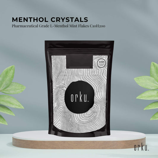 Orku 100g Menthol Crystals - USP Compliant L-Menthol Mint Flakes C10H200 – view 2