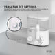 Water Jet Dental Flosser 600ml White - Electric Oral Pressure Tooth Irrigator – view 5