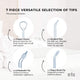 Water Jet Dental Flosser 600ml White - Electric Oral Pressure Tooth Irrigator – view 8