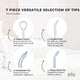7 Dental Tips Replacement Nozzles for Jet Water Flosser M02 – view 3