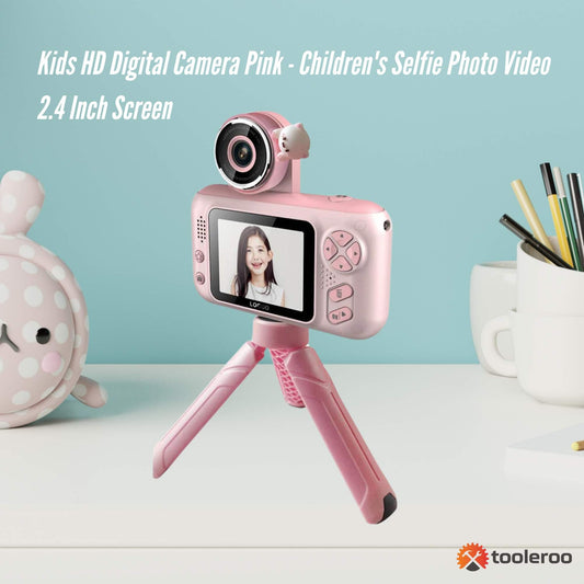Kids HD Digital Camera Pink - Children's Selfie Photo Video 2.4 Inch Screen – view 2