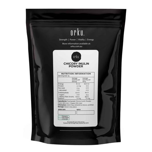 Orku 2Kg Chicory Root Inulin Powder - Unflavoured Natural Prebiotic Fibre – view 2 - Auzzistore