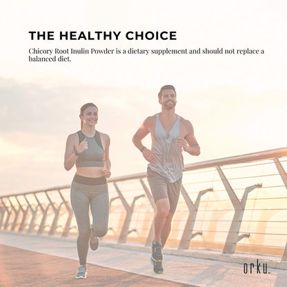 Orku 20Kg Chicory Root Inulin Powder - Unflavoured Natural Prebiotic Fibre