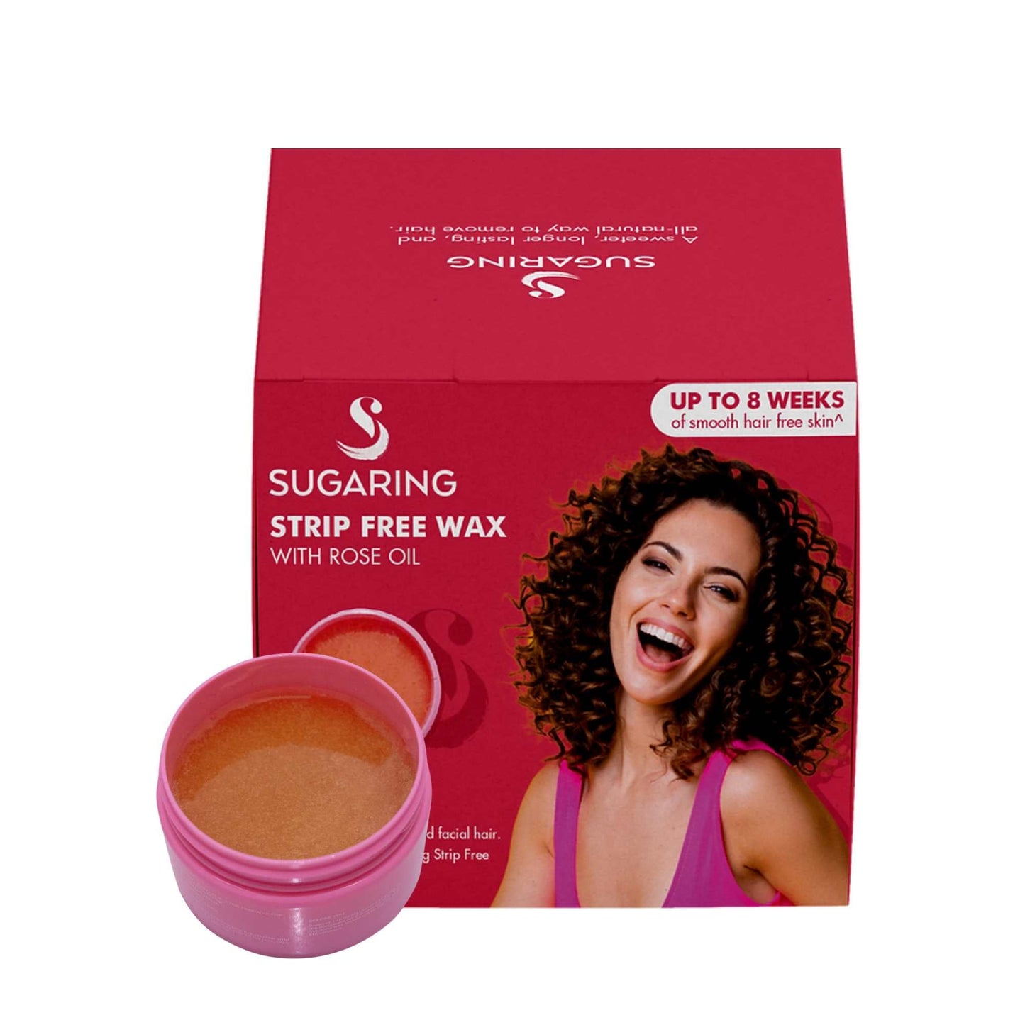 120g Sugaring Wax with Rose Oil - Strip Free - Home Hair Removal