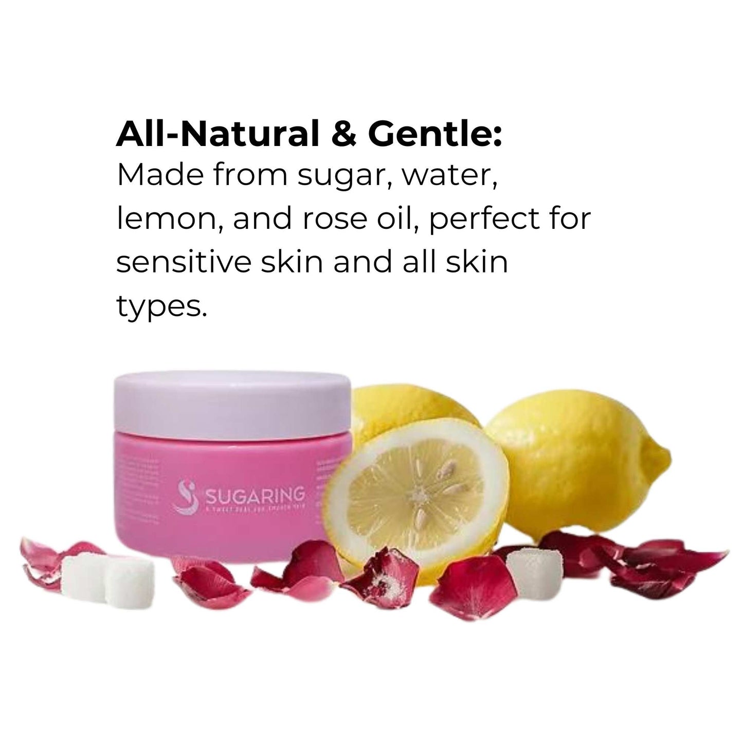 120g Sugaring Wax with Rose Oil - Strip Free - Home Hair Removal