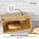 Kitchee 40cm Bamboo Bread Box - Storage Bin Keeper Kitchen Counter Container – view 3