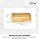 Kitchee 40cm Bamboo Bread Box - Storage Bin Keeper Kitchen Counter Container – view 4