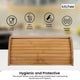 Kitchee 40cm Bamboo Bread Box - Storage Bin Keeper Kitchen Counter Container – view 7