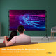 120” Portable Movie Projector Screen - Outdoor Indoor 16:9 4K Tripod Stand Case – view 2