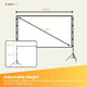 120” Portable Movie Projector Screen - Outdoor Indoor 16:9 4K Tripod Stand Case – view 5