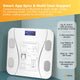 Bluetooth Smart Body Fat Scale White - Digital BMI Weight USB Recharge with App – view 5
