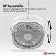 3-Speed USB 20cm Desktop Fan – Quiet Portable Lightweight Rechargeable Cooler – view 5