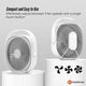 3-Speed USB 20cm Desktop Fan – Quiet Portable Lightweight Rechargeable Cooler – view 7