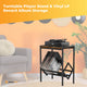 Social Hike Turntable Player Stand & Vinyl LP Record Album Storage - Black Metal – view 2